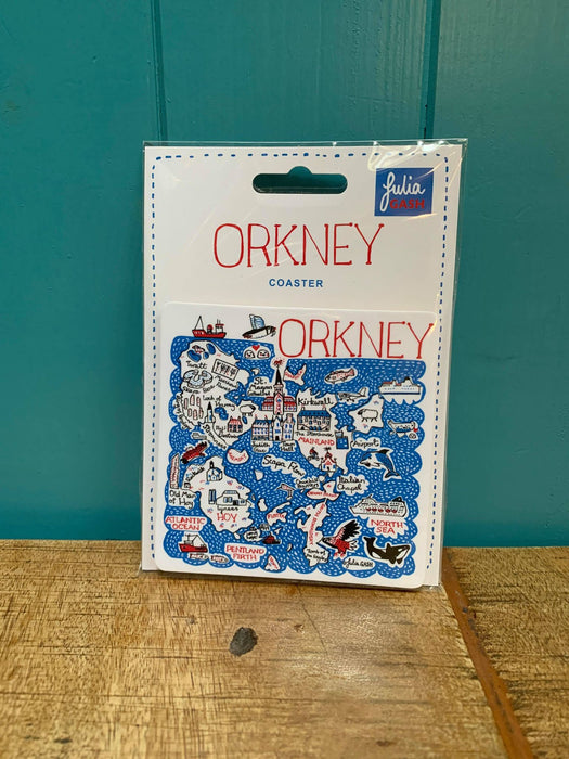 Judith Glue Orkney Map Coaster