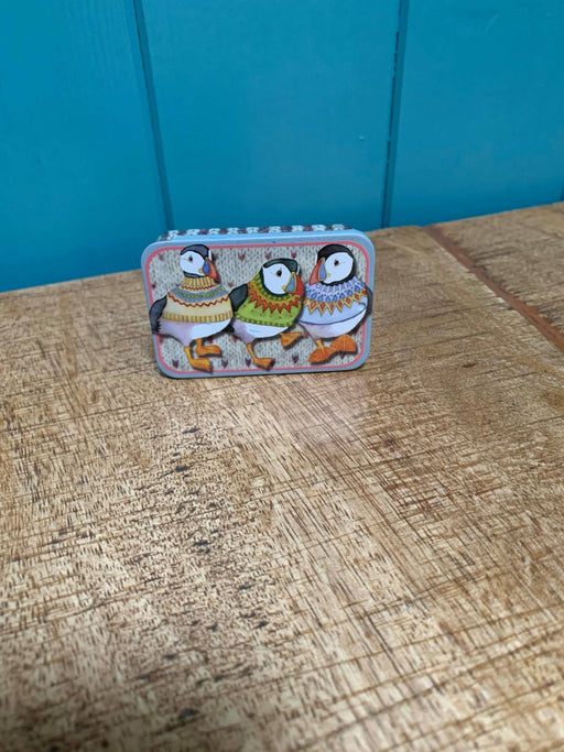 Emma Ball Woolly Puffin Mini Pocket Tin