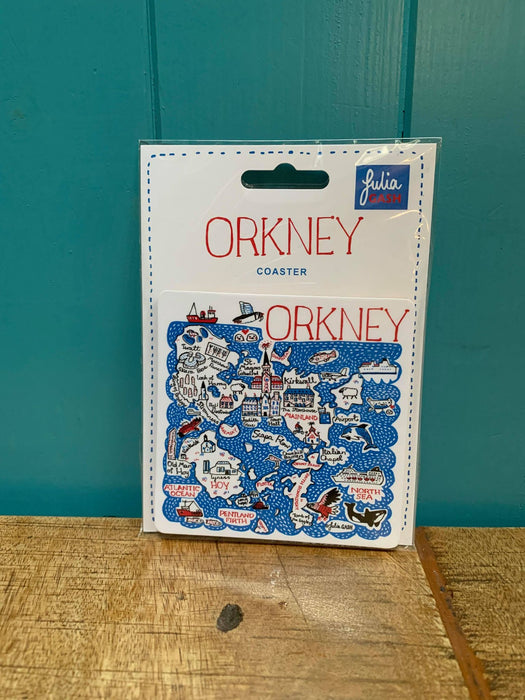 Judith Glue Orkney Map Coaster