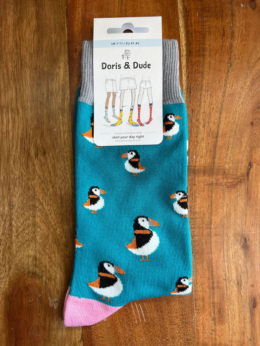 Doris & Dude Puffin Socks Size 7-11 ( EU 41- 45 )