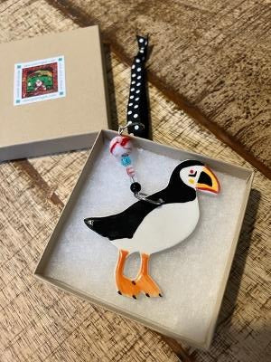 Ceramic Puffin Hanger